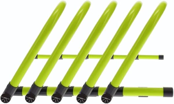 Body Sport Adjustable Athletic Speed Training Hurdles, Jumping & Speed Training Fitness Equipment, Hurdles for Track & Field, Basketball, Soccer & More, Set of 5 - Image 7