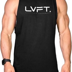 Men's Muscle Gym Sleeveless Tank Top Bodybuilding Fitness Workouts and Outdoor Running