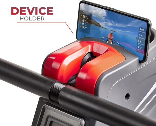 Sunny Health & Fitness Multi-Function Premium Magnetic Rowing Machine, Bicep Curls, Upward Rows, Seated Rows, Foldable Slide Rails, Digital Monitor and Optional Bluetooth with Free SunnyFit App - Image 6