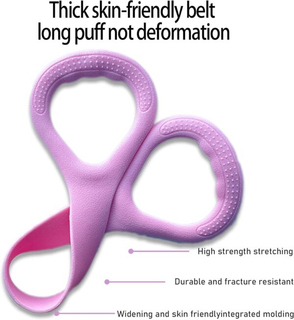 Figure 8 Fitness Resistance Band, Elastic Bands for Working Out,Arm|Back|Chest Training Exercise Bands, Exercise Equipment for Yoga, Pilates,Physical Therapy（3 Pack） - Image 6