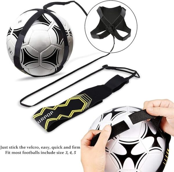Soccer/Volleyball/Rugby Trainer, Football Kick Throw Solo Practice Training Aid Control Skills Adjustable Waist Belt for Kids Adults - Image 4