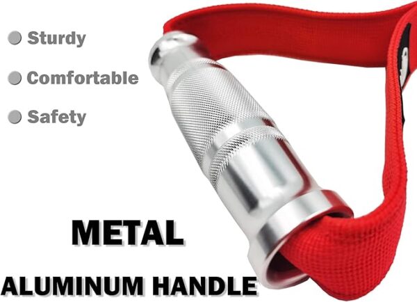 J Bryant Fitness Metal Gym Handles for Cable Machine Attachment Heavy Duty Aluminum Alloy Handle Grips Durable Workout Handles for Resistance Bands Pulley LAT Pull Down System - Image 5