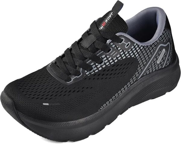 JACKSHIBO Wide Toe Box Shoes Women Arch Support Wide Sneakers for Running Walking Athletic Tennis Orthopedic Plantar Fasciitis Workout Flux Footwear with Thick Cushion Zero Drop Sole Width Shoes